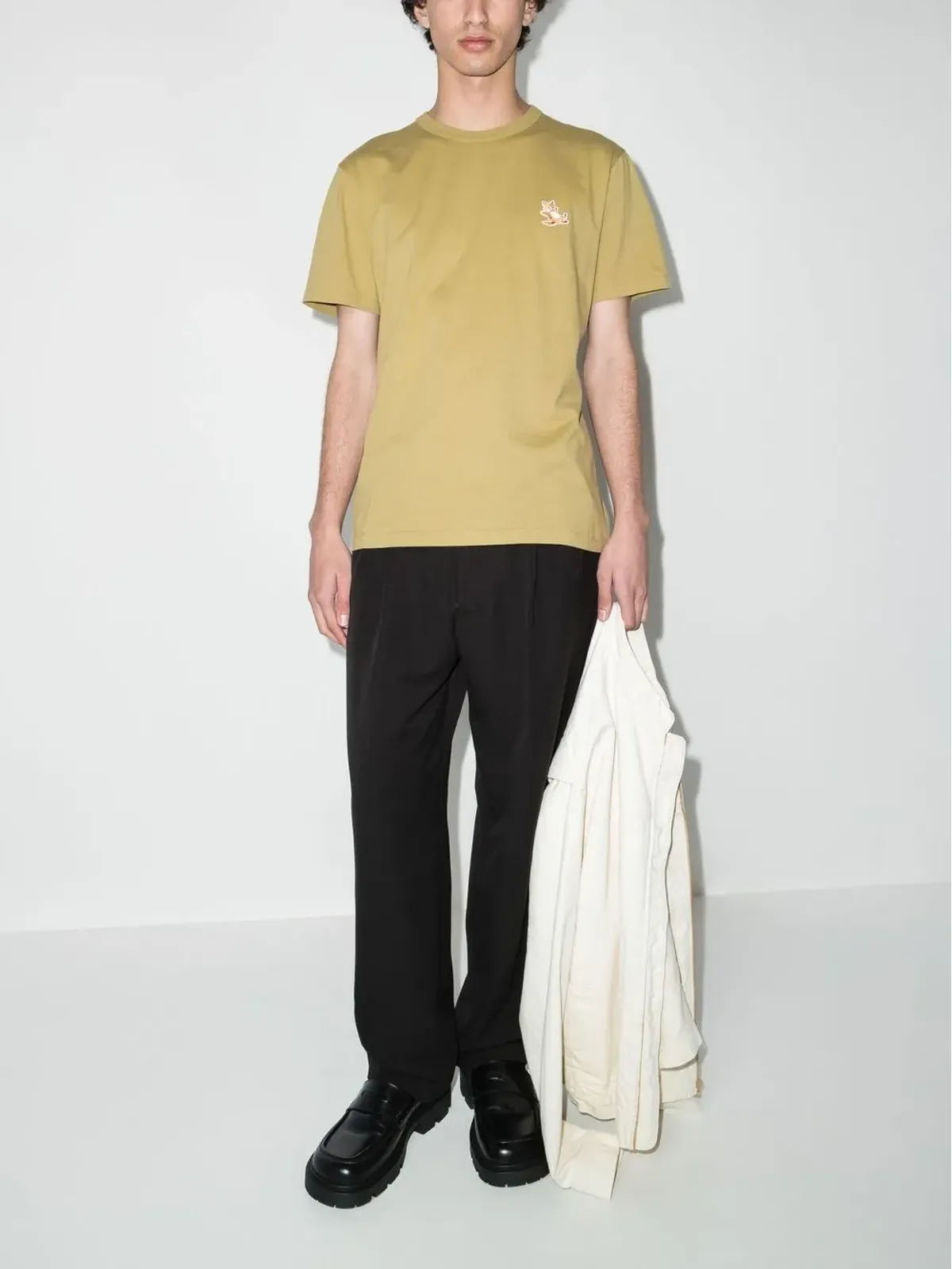 Maison Kitsuné チラックス・フォックス・パッチ Tシャツ - 画像2