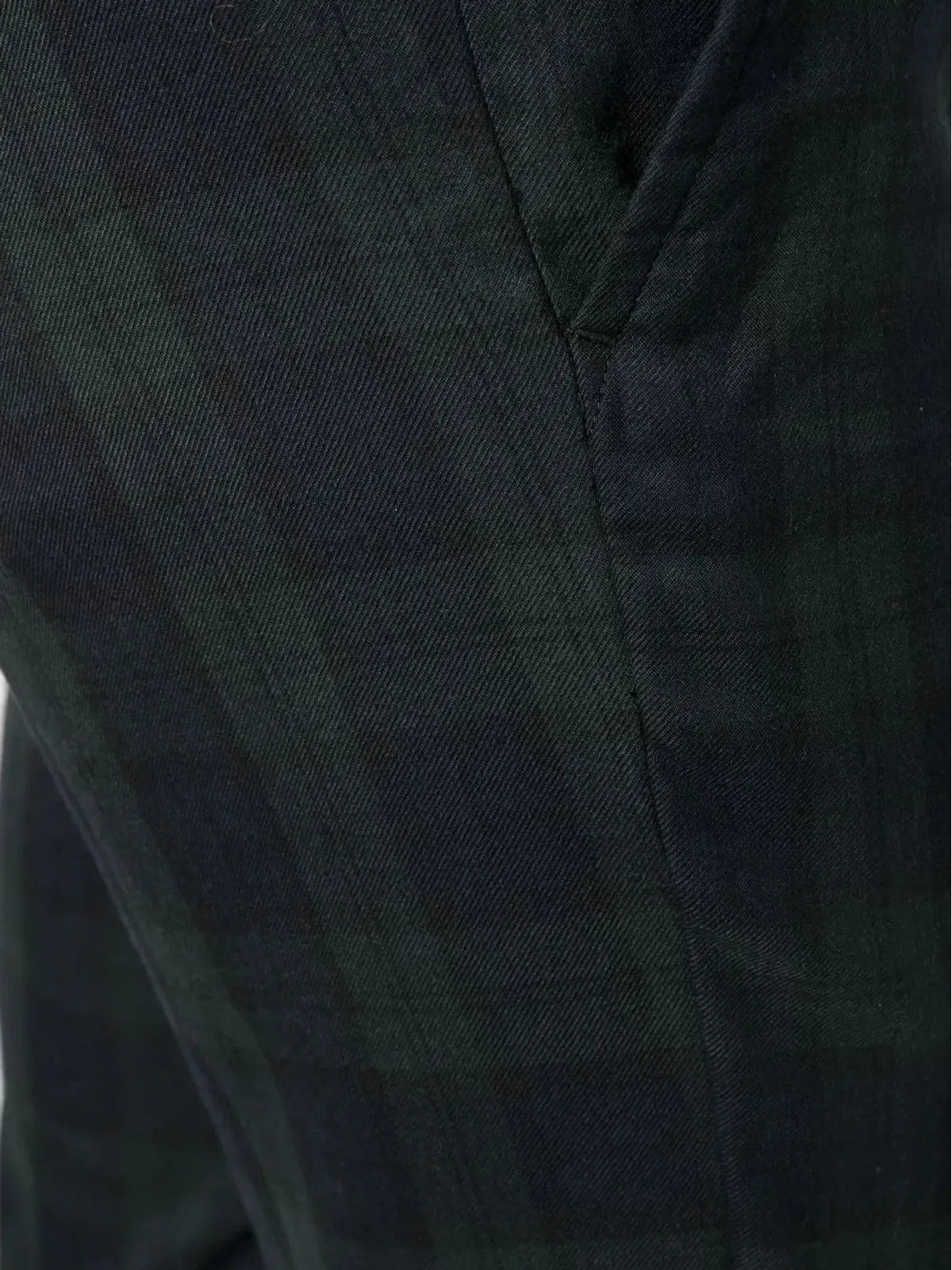 Black Comme Des Garçons チェックプリント テーラードパンツ - 画像5