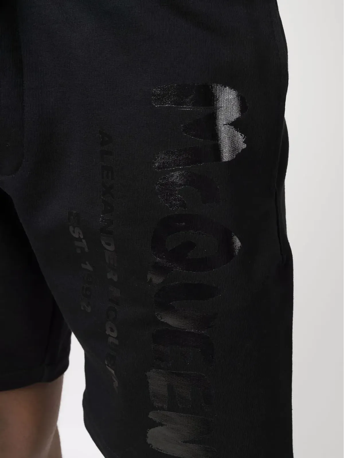 Alexander McQueen ロゴプリント トラックショーツ - 画像5