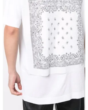 Givenchy ペイズリープリント レイヤード コットン Tシャツ - ホワイト - サムネイル5