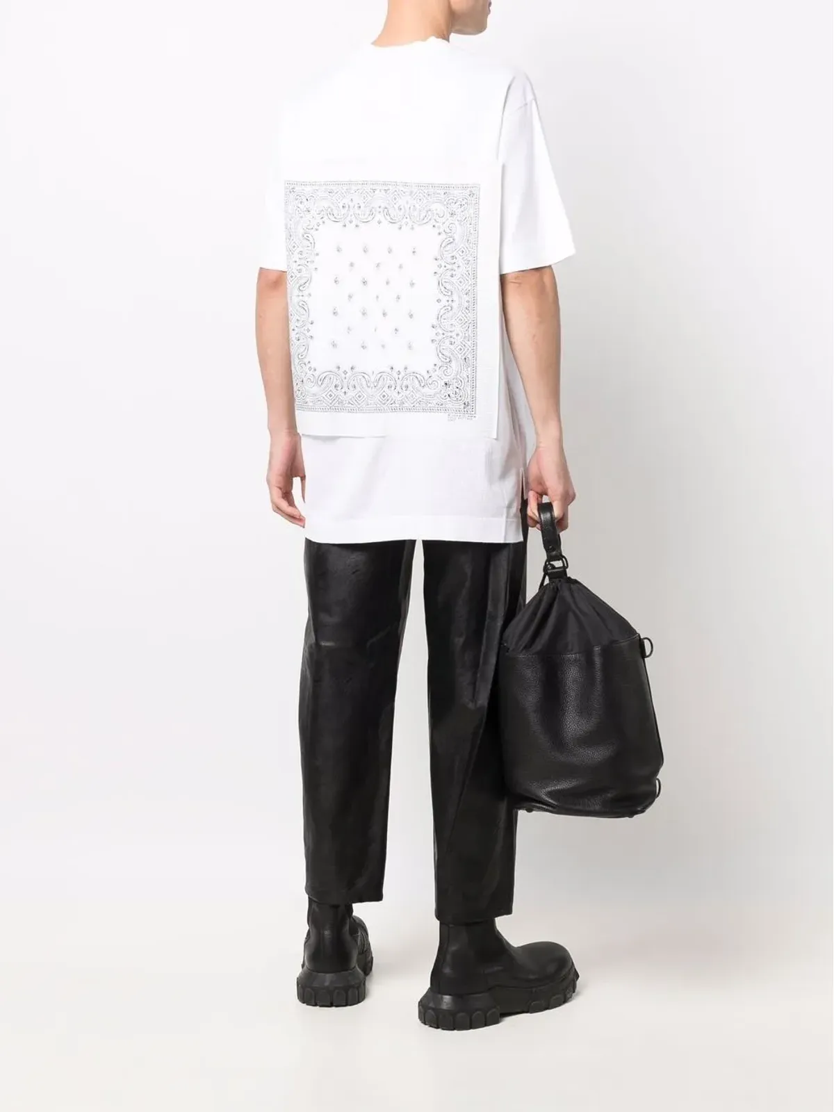 Givenchy ペイズリープリント レイヤード コットン Tシャツ - ホワイト - 画像2