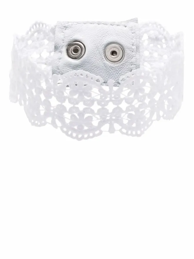 MANOKHI Manokhi Katherine lace choker necklace - Whiteの商品画像
