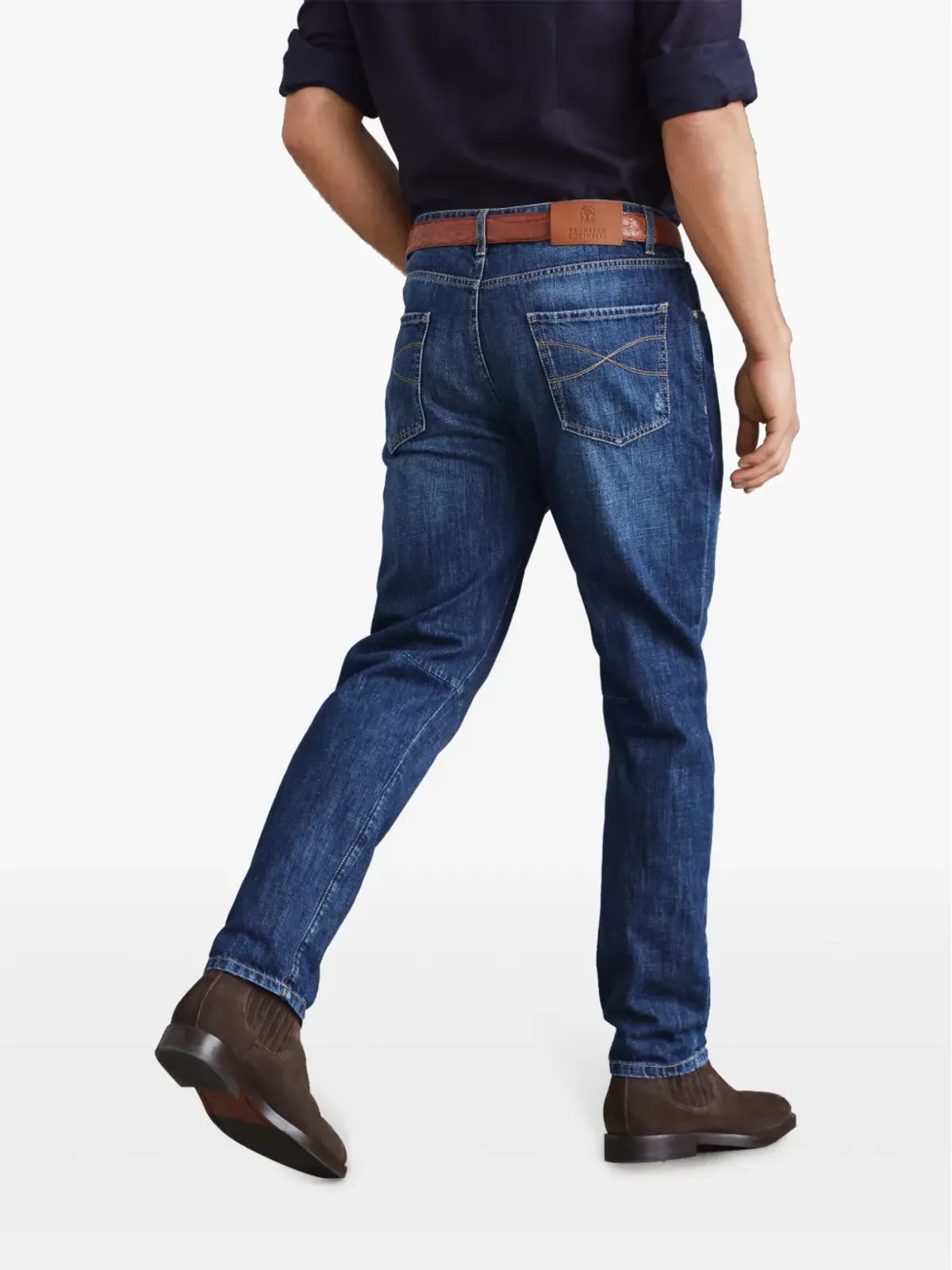 Brunello Cucinelli デニムパンツ（ストレートジーンズ・ダメージ加工） - 画像4