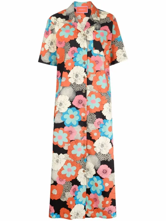 La DoubleJ La DoubleJ ボウリング花柄シャツドレスの商品画像