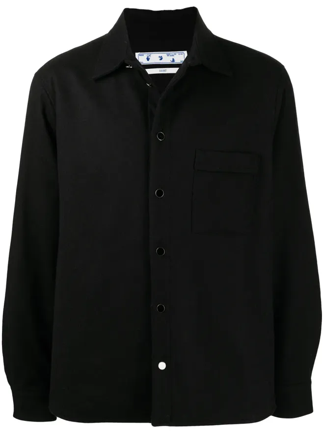 OFF-WHITE Off-White ブラックの長袖シャツジャケットの商品画像