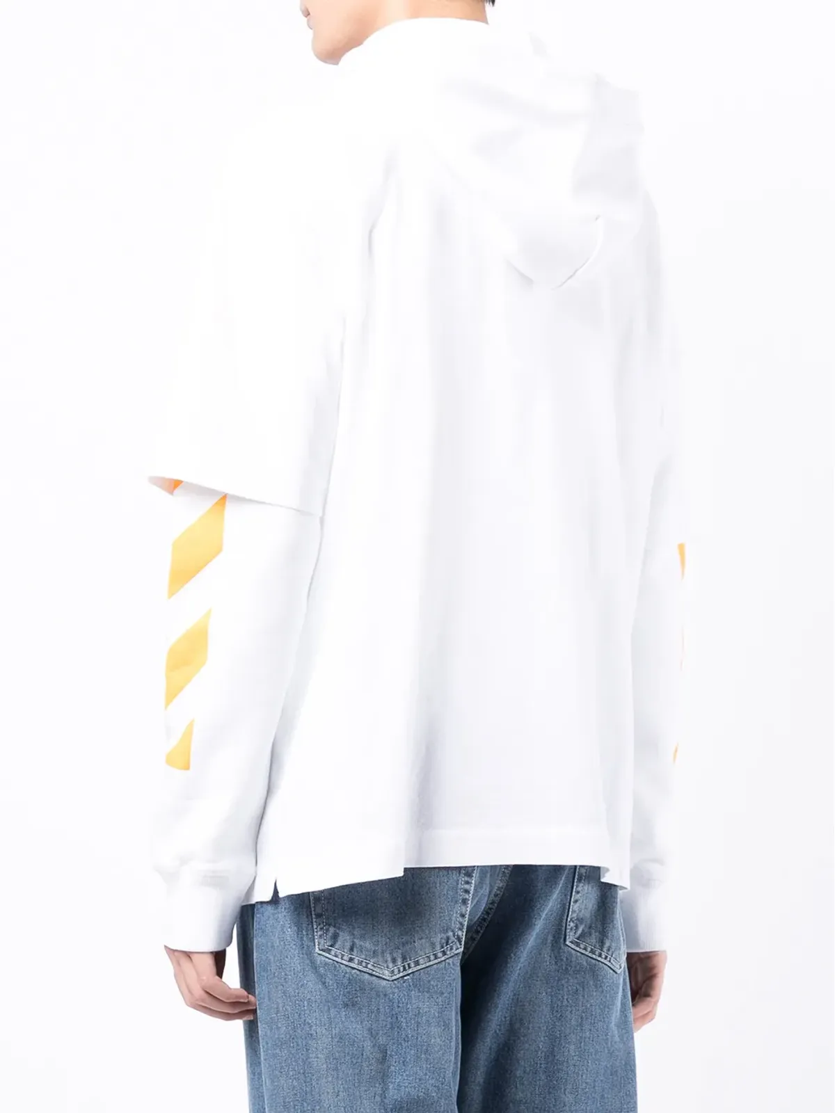 Off-White グラフィックプリント レイヤードフーディ - 画像4