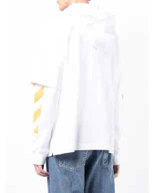 Off-White グラフィックプリント レイヤードフーディ - サムネイル4