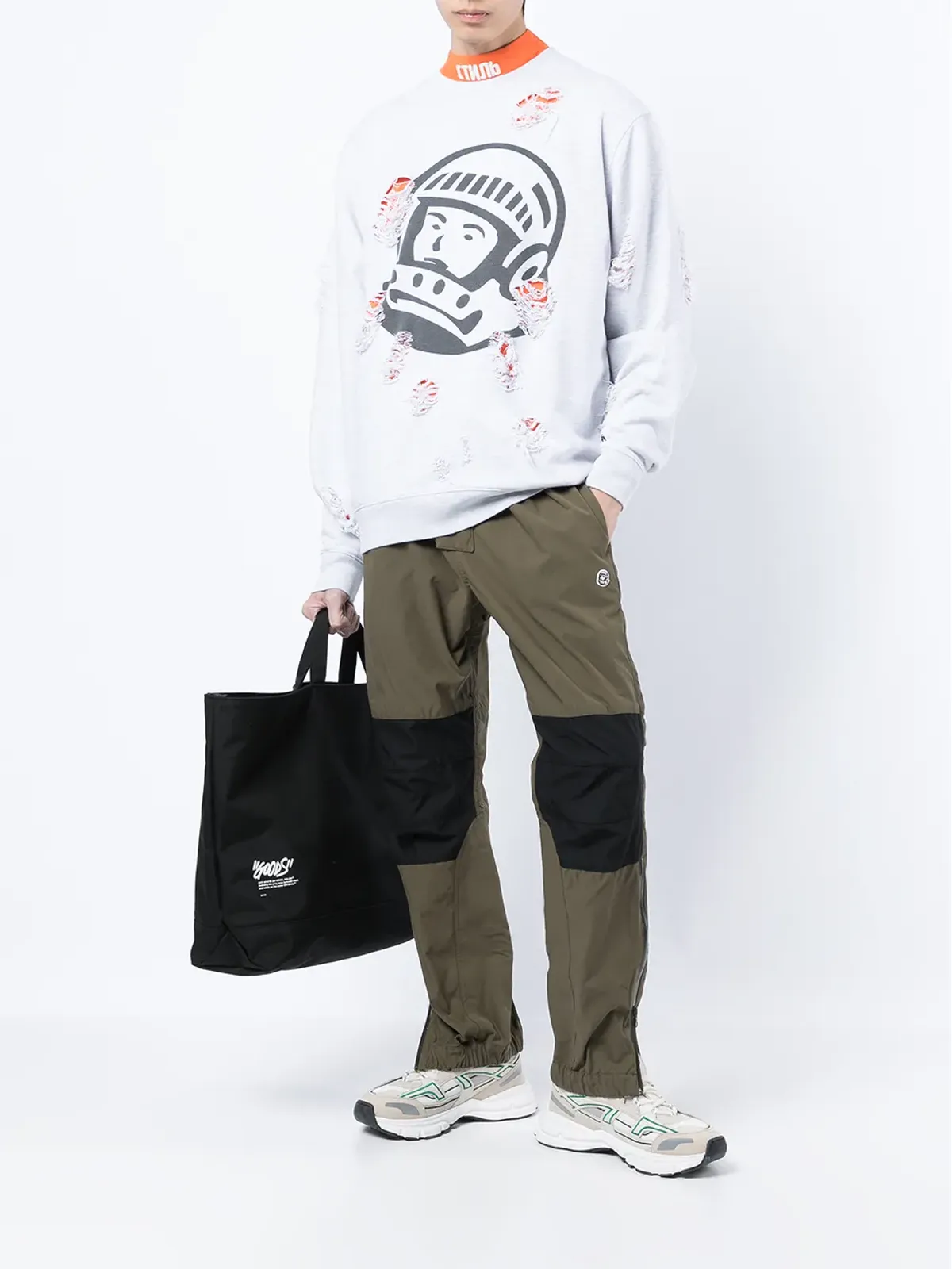 Billionaire Boys Club パネル付きドローストリングウエストのストレートパンツ - 画像2