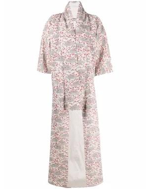 A.N.G.E.L.O. Vintage Cult 1970s floral print kimono - Neutrals - サムネイル1