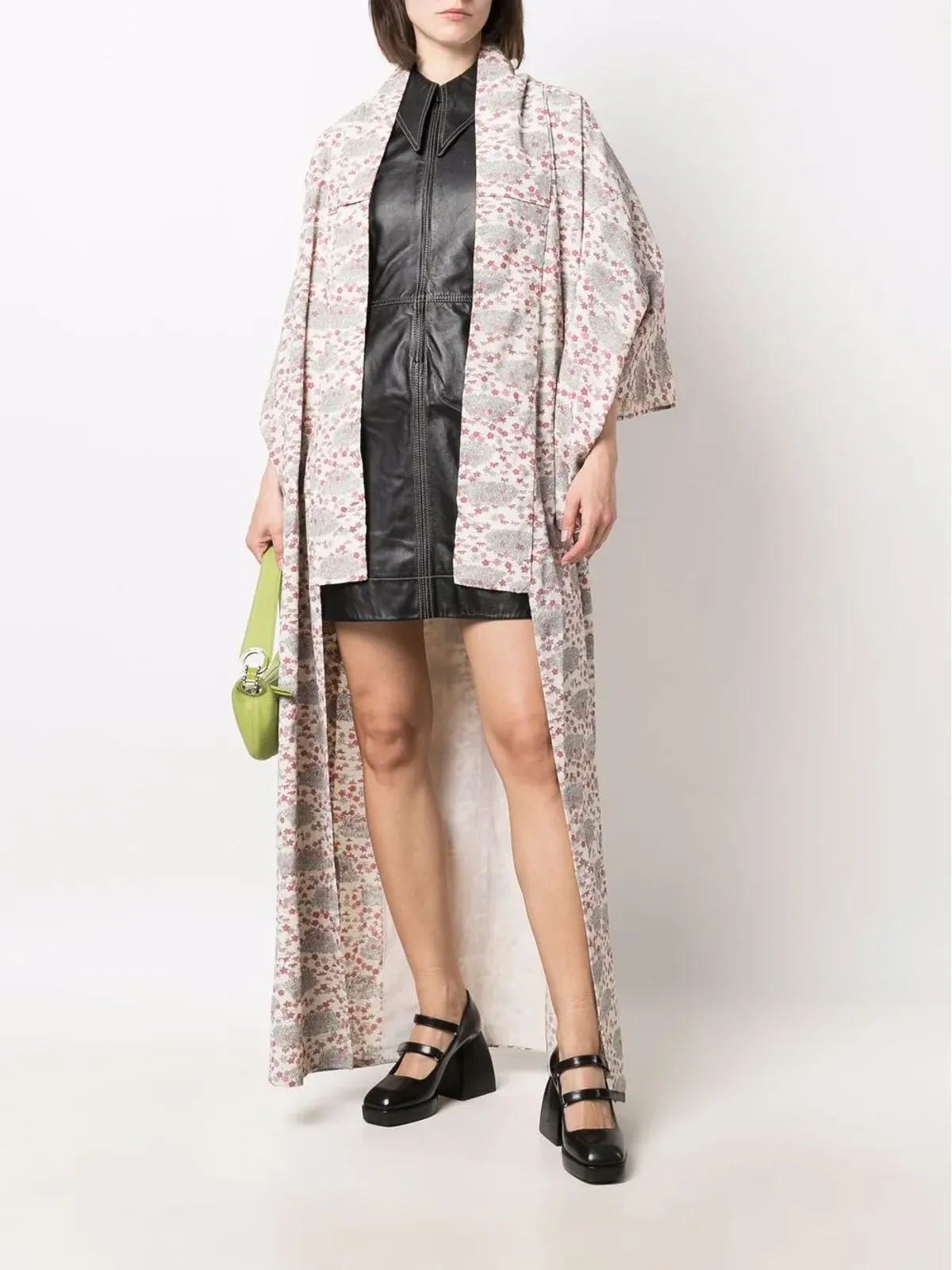 A.N.G.E.L.O. Vintage Cult 1970s floral print kimono - Neutrals - 画像2