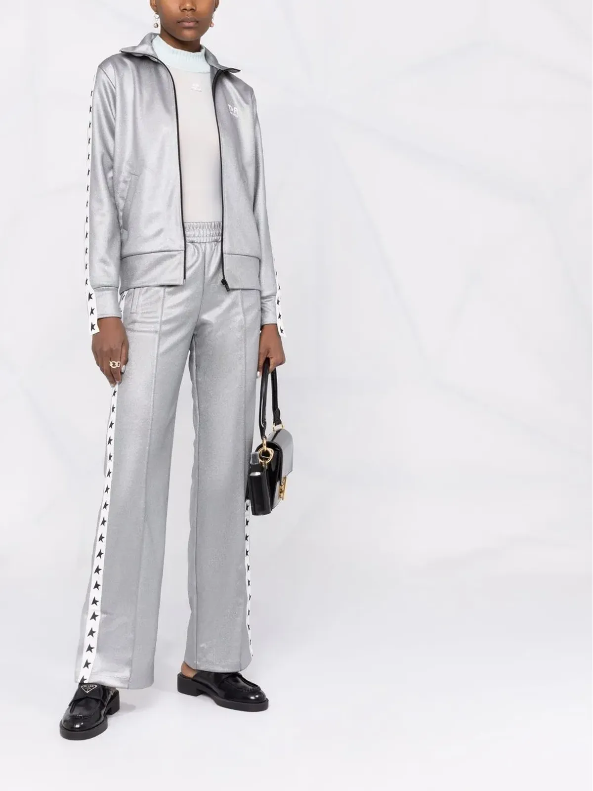 Golden Goose ロゴテープ・ストレートレッグパンツ - グレー - 画像2