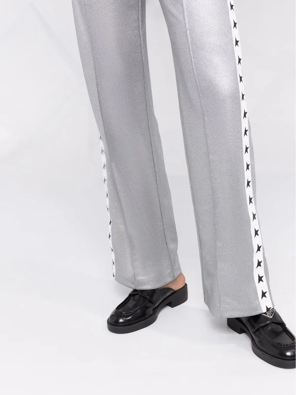 Golden Goose ロゴテープ・ストレートレッグパンツ - グレー - 画像3