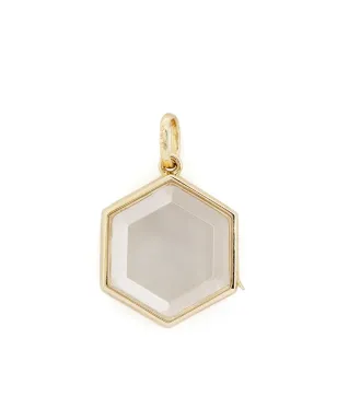 Loquet 14kt イエローゴールド 六角形 ロケットペンダント - サムネイル1