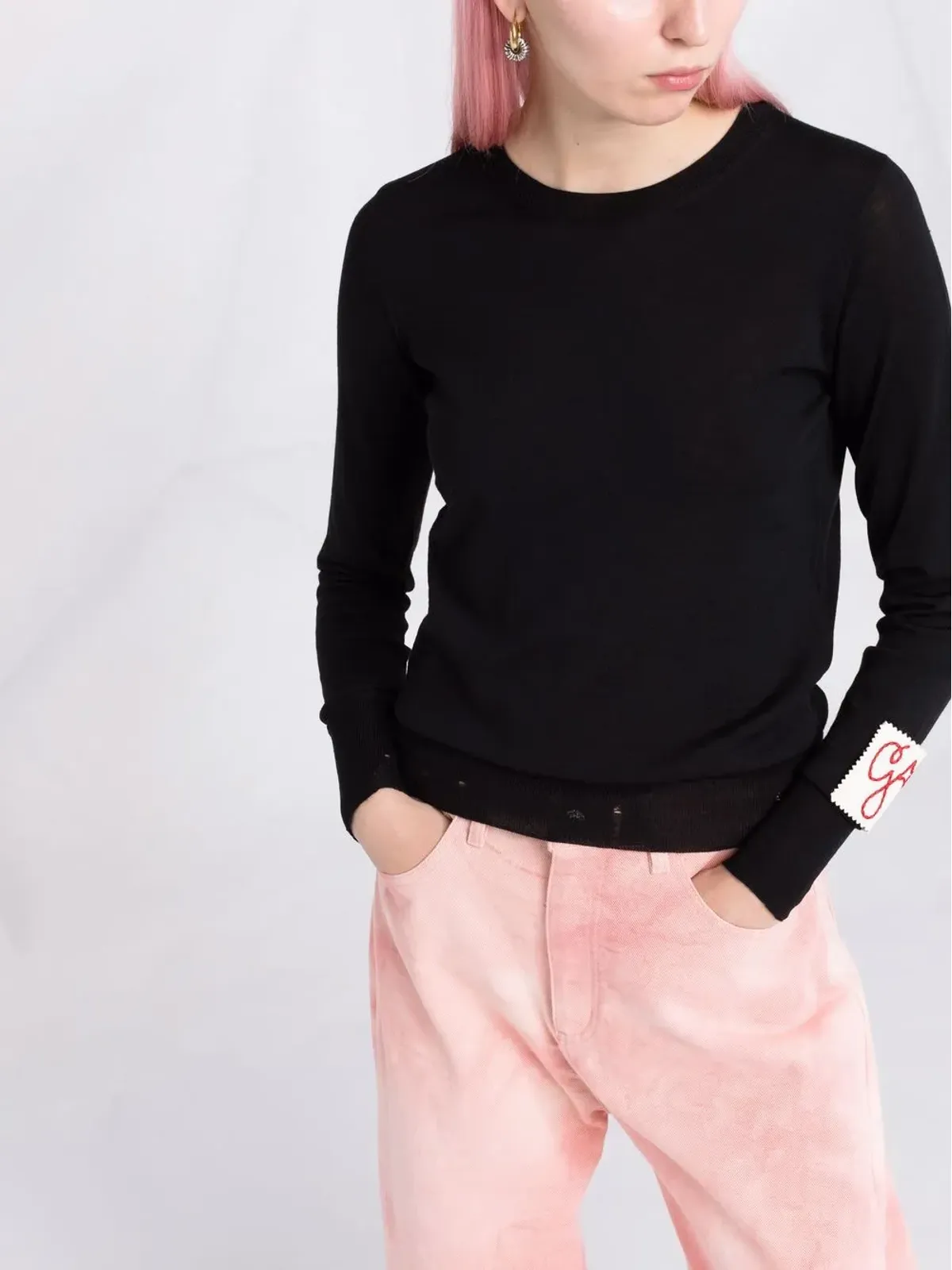 Golden Goose ロゴパッチ ウールジャンパー - 画像5