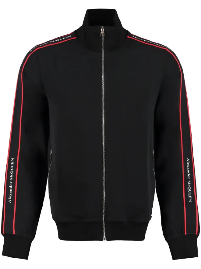 Alexander McQueen Alexander McQueen ロゴプリント トラックジャケットの商品画像