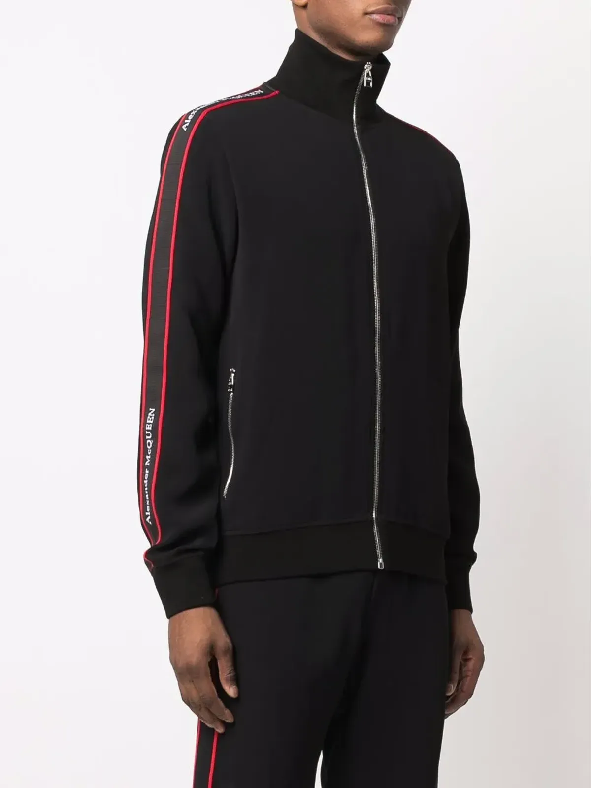 Alexander McQueen ロゴプリント トラックジャケット - 画像3