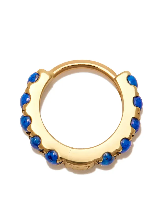 MARIA TASH MARIA TASH 14K イエローゴールド ラピスラズリ フープイヤリングの商品画像
