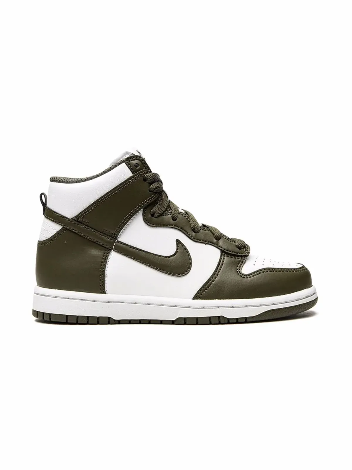 Nike Kids ダンクハイ カーゴカーキ スニーカー - 画像2