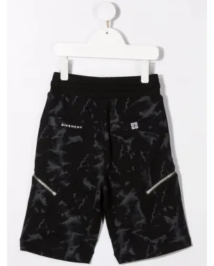 Givenchy Kids カモフラージュプリントカーゴショーツ - サムネイル2