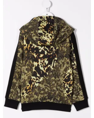 Givenchy Kids レオパード柄フード付きトラックジャケット - サムネイル2