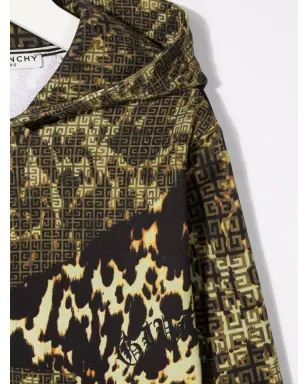 Givenchy Kids レオパード柄フード付きトラックジャケット - サムネイル3