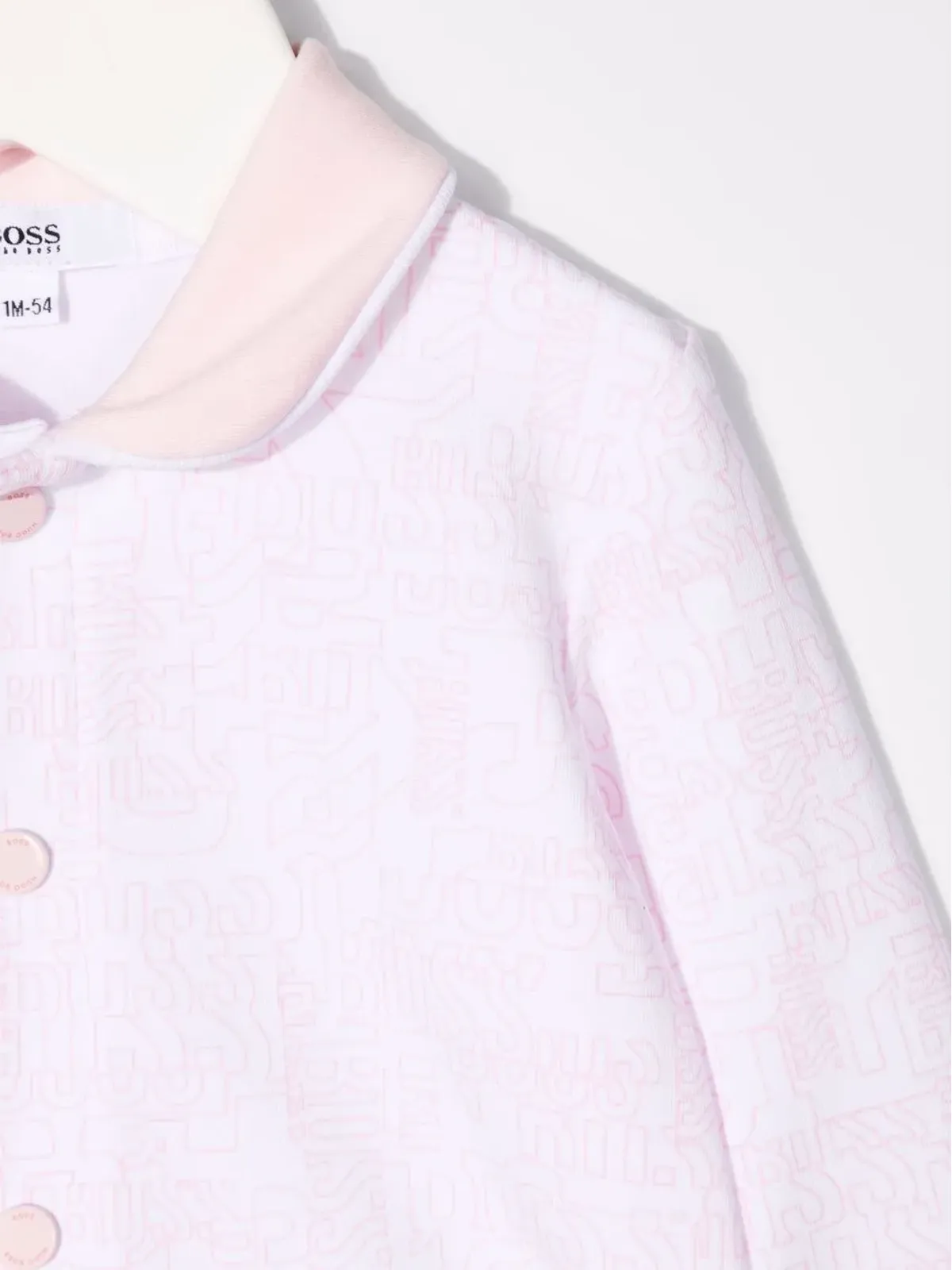 BOSS Kidswear ロゴプリント コットン ベビーグロウ セット - 画像4