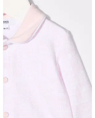 BOSS Kidswear ロゴプリント コットン ベビーグロウ セット - サムネイル4