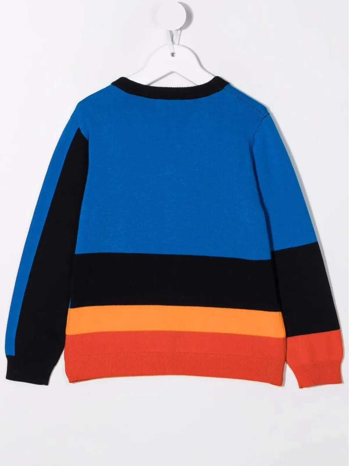 Paul Smith Junior ビッグポニー・パネルデザイン カーディガン ブルー - 画像2