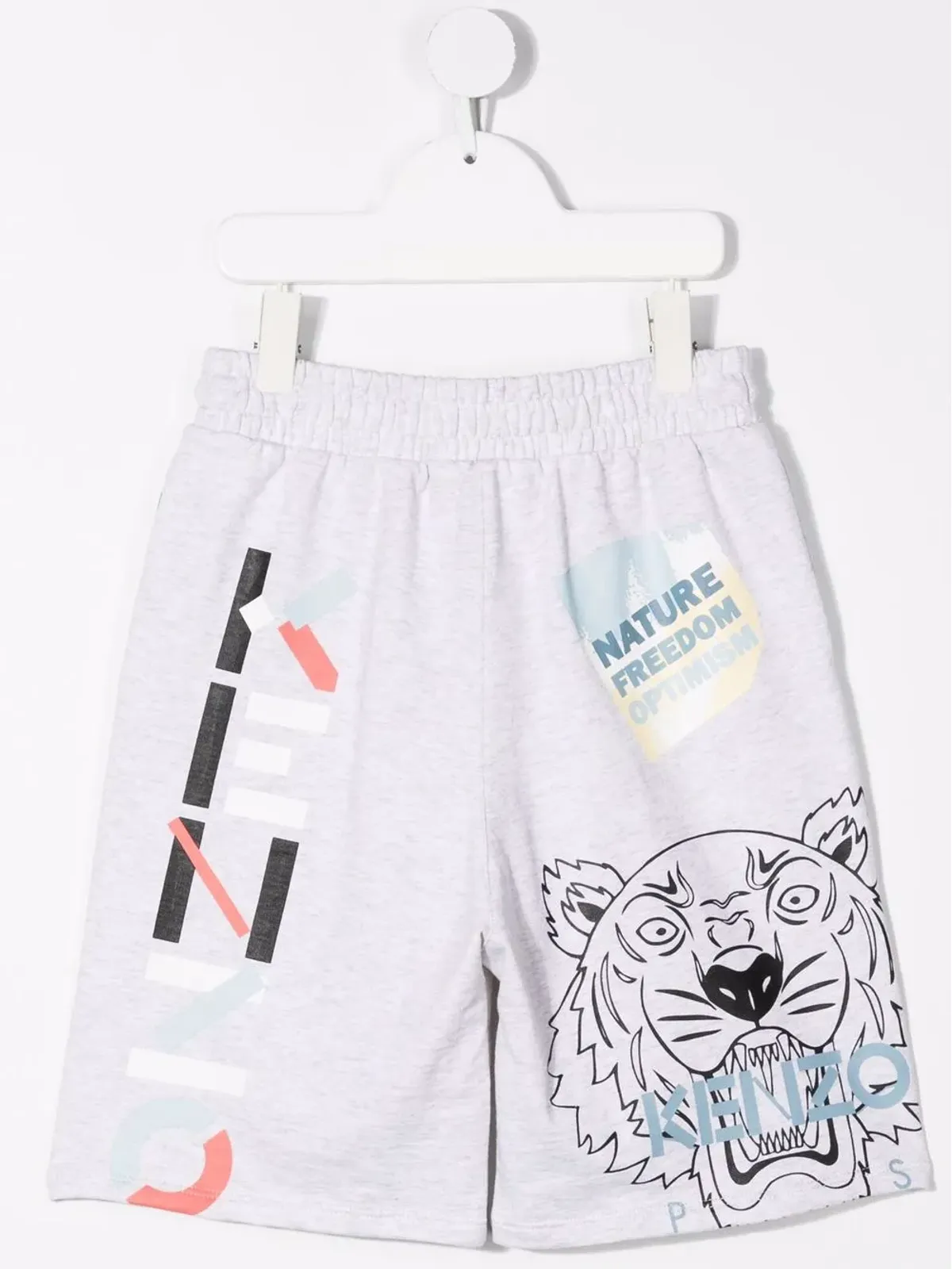 Kenzo Kids タイガーヘッドモチーフショーツ - グレー - 画像2