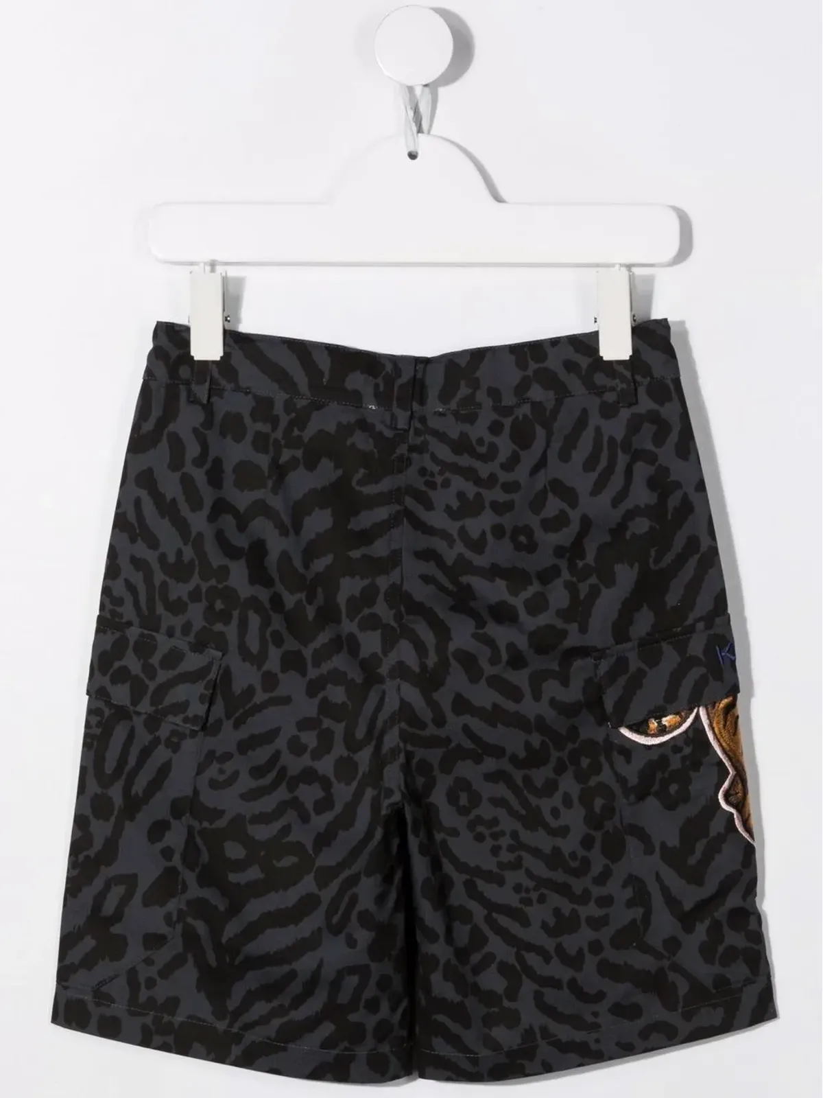 Kenzo Kids タイガープリントショーツ - グレー - 画像2