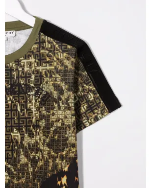 Givenchy Kids 4Gロゴ カモフラージュ Tシャツ - サムネイル3