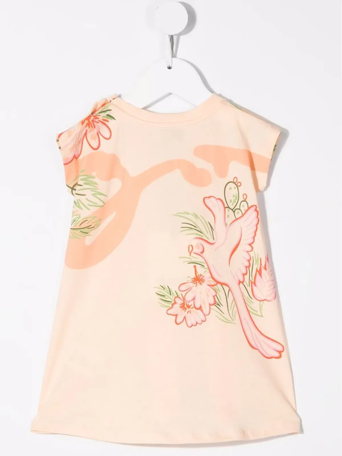 Kenzo Kids マルチアイコンプリントドレス - オレンジ - 画像2