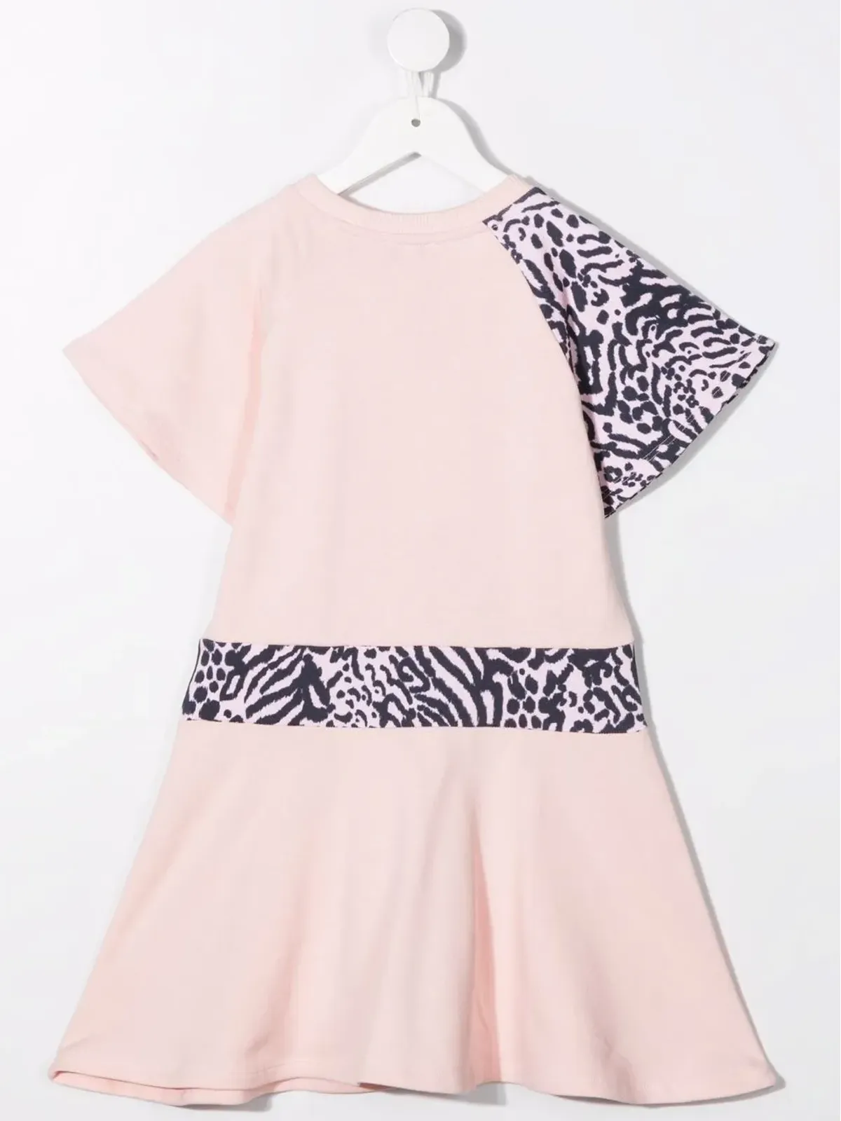 Kenzo Kids ピンクの動物柄フリースドレス - 画像2