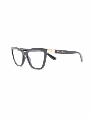 Dolce & Gabbana Eyewear ロゴ入りキャットアイメガネ - サムネイル2