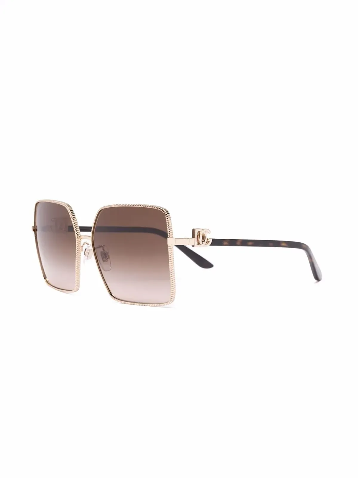 Dolce & Gabbana Eyewear グログランスクエアフレームサングラス - 画像2