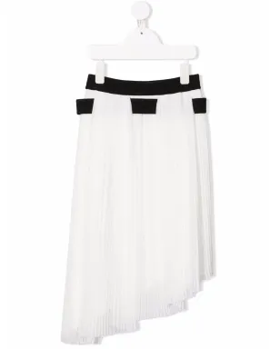 Givenchy Kids ツートンコットンプリーツスカート - サムネイル1