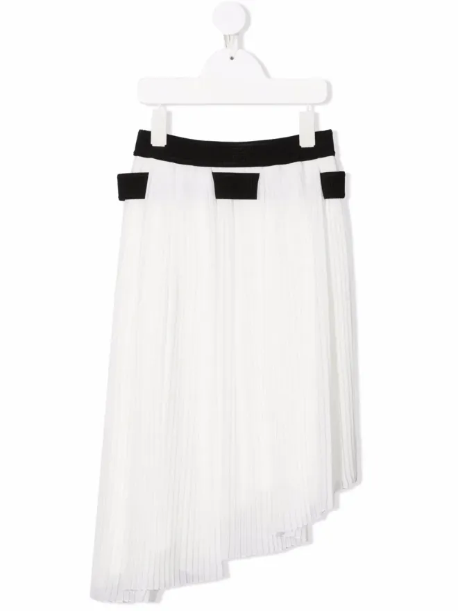 Givenchy Kids Givenchy Kids ツートンコットンプリーツスカートの商品画像