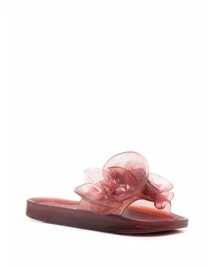 Y/Project x Melissa 花柄アップリケ付きフラットスライド - レッド - サムネイル2
