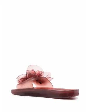 Y/Project x Melissa 花柄アップリケ付きフラットスライド - レッド - サムネイル3