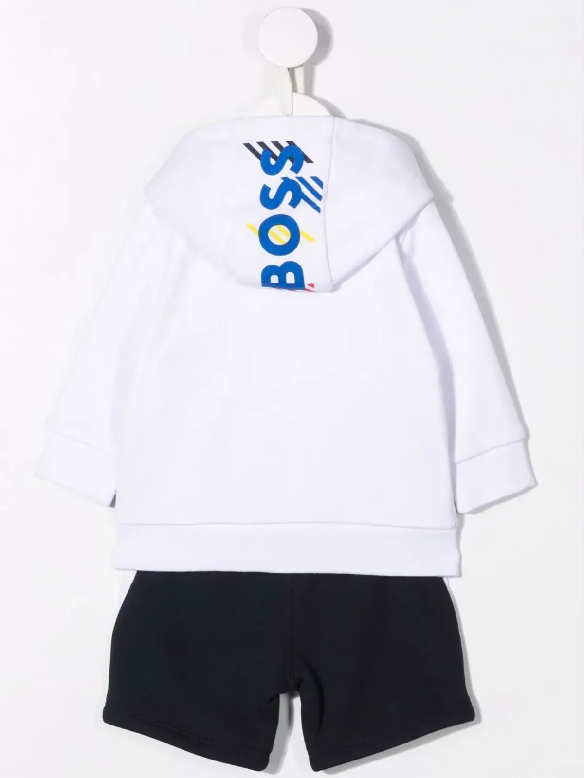 BOSS Kidswear ロゴプリント コットン トラックスーツセット - 画像2