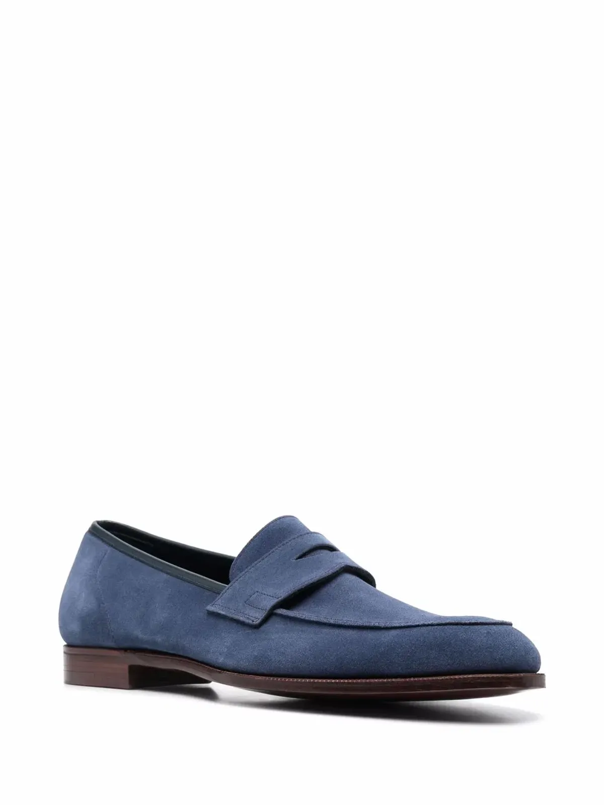 Crockett & Jones スエード ローファー - 画像2