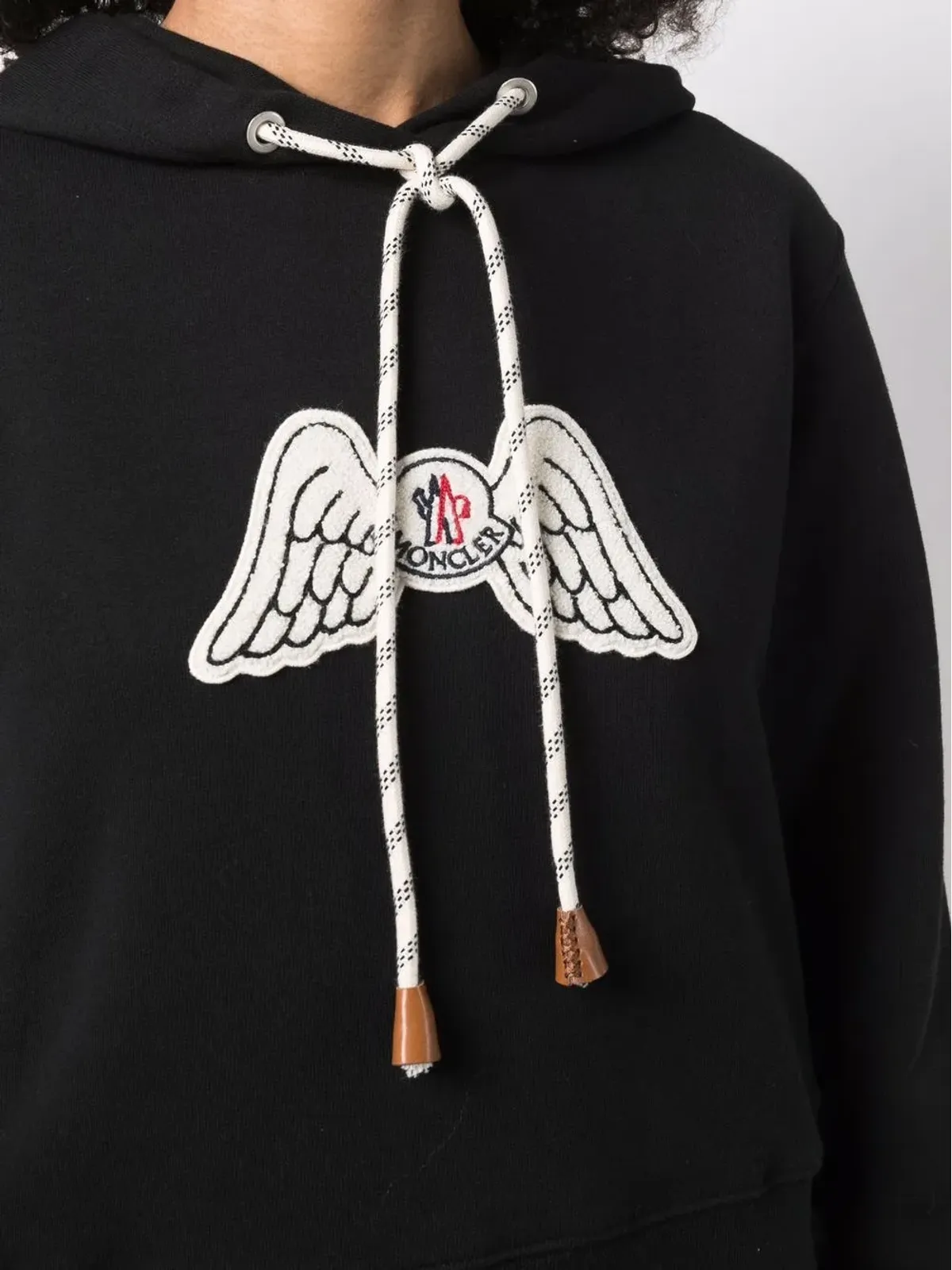 Palm Angels x Moncler ウィングスロゴパッチ付きフーディ - 画像5