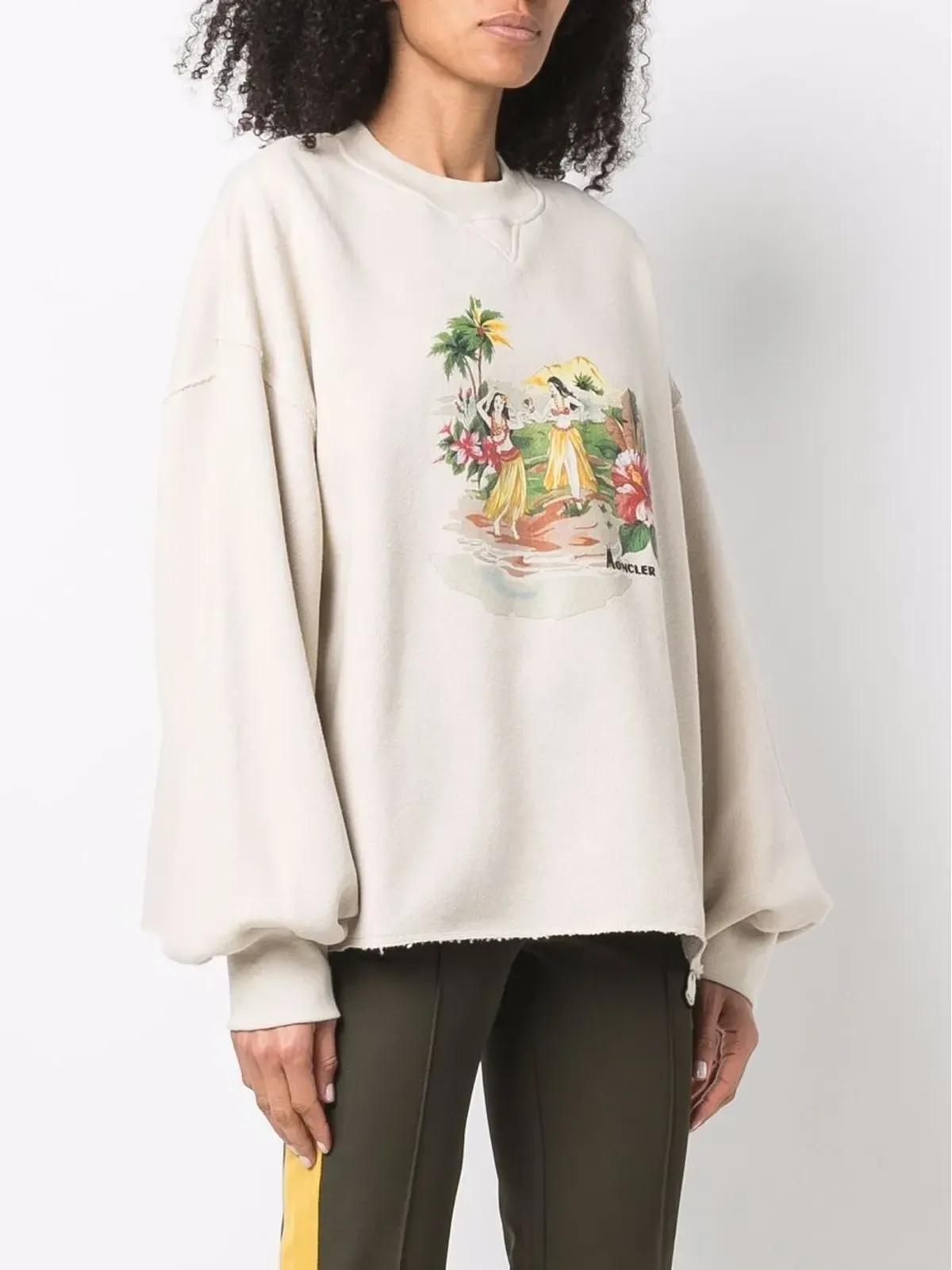 Palm Angels x Moncler トロピカルプリント スウェットシャツ - 画像3