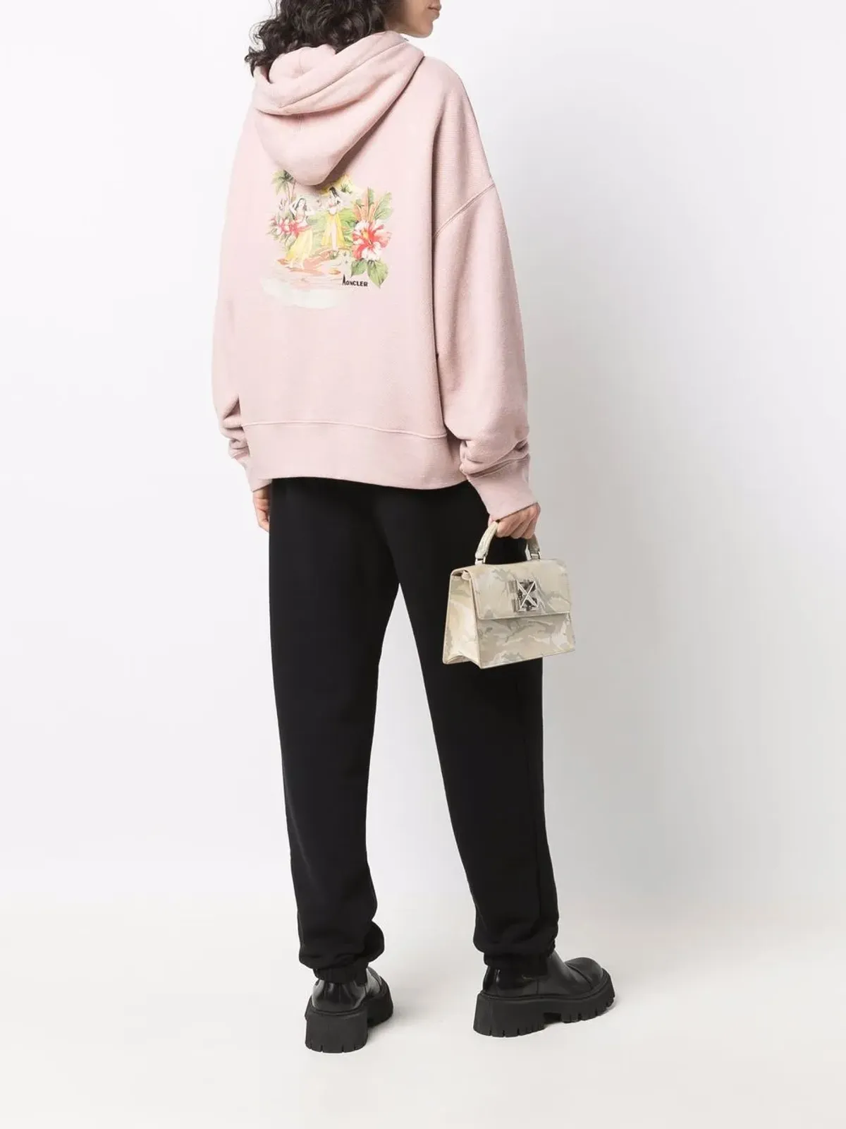 Palm Angels トロピカルモチーフのパーカー - 画像3