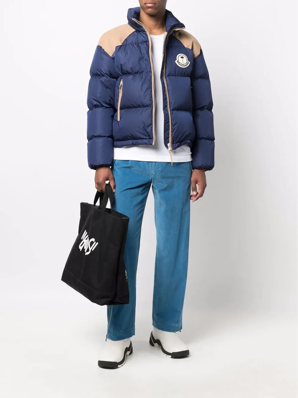 Palm Angels x Moncler サイドジップ コーデュロイパンツ - ブルー - 画像2