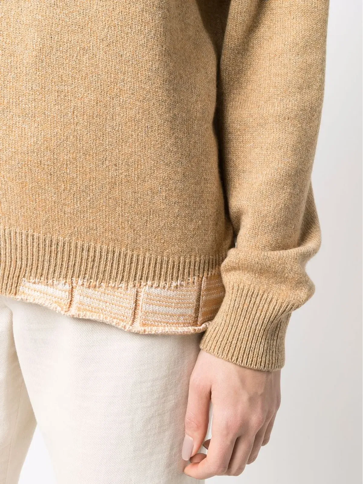 Maison Margiela ニットVネック ジャンパー - イエロー - 画像5