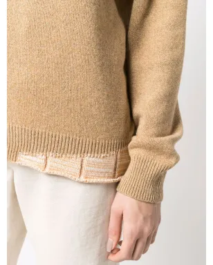 Maison Margiela ニットVネック ジャンパー - イエロー - サムネイル5