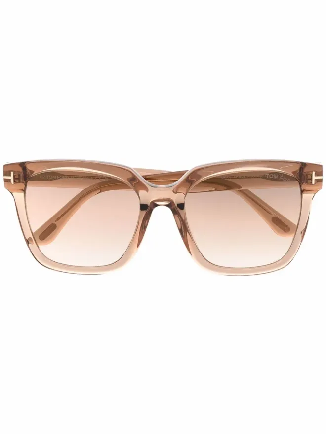 TOM FORD Eyewear TOM FORD Eyewear セルビー スクエアフレーム サングラス - ブラウンの商品画像