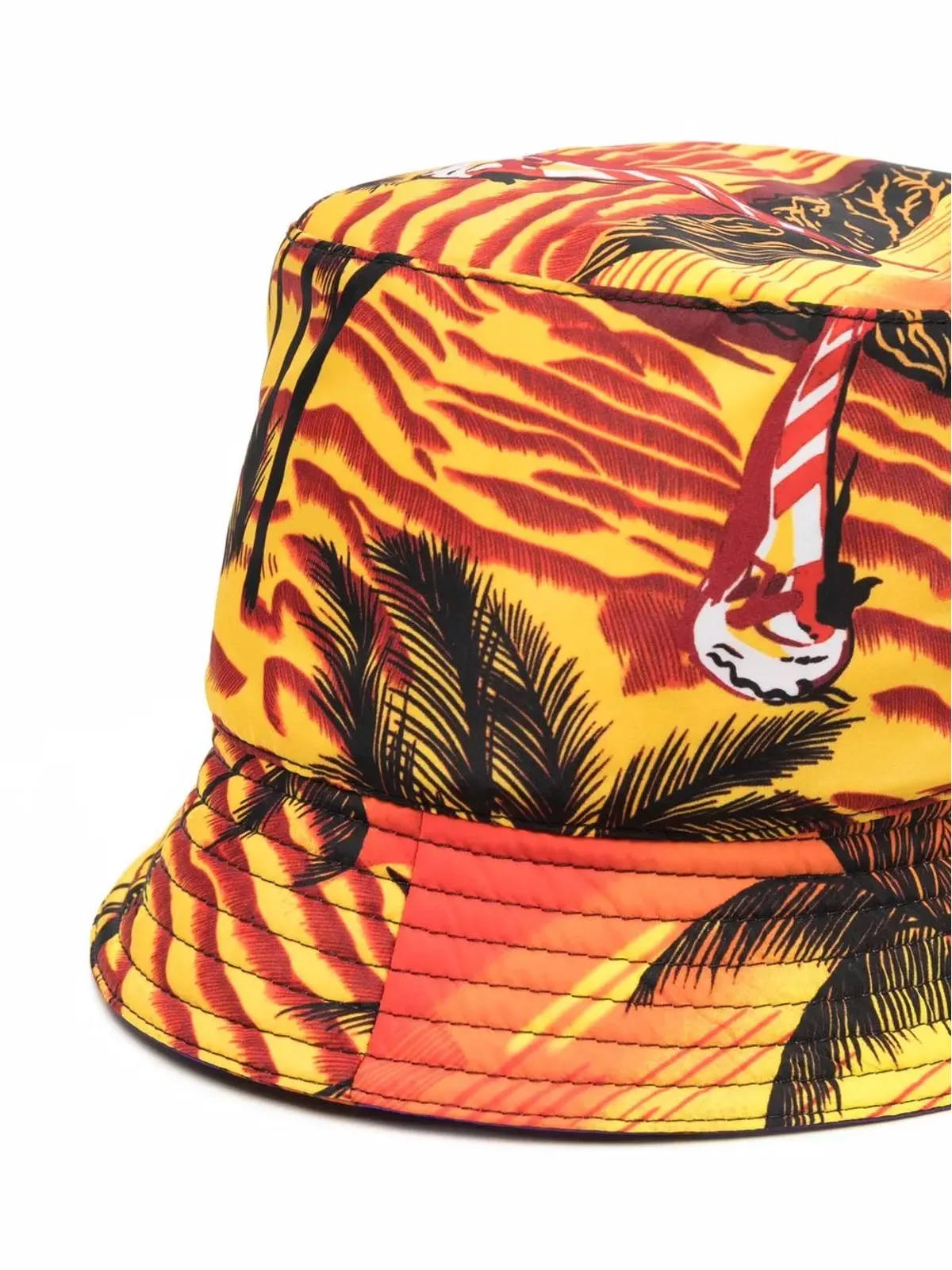 Palm Angels x Moncler トロピカルプリント バケットハット - イエロー - 画像2