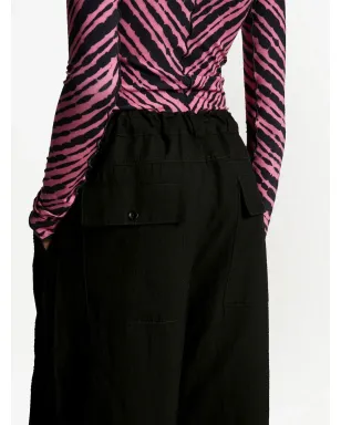 Proenza Schouler White Label ドローコード・ストレートレッグパンツ - ブラック - サムネイル5